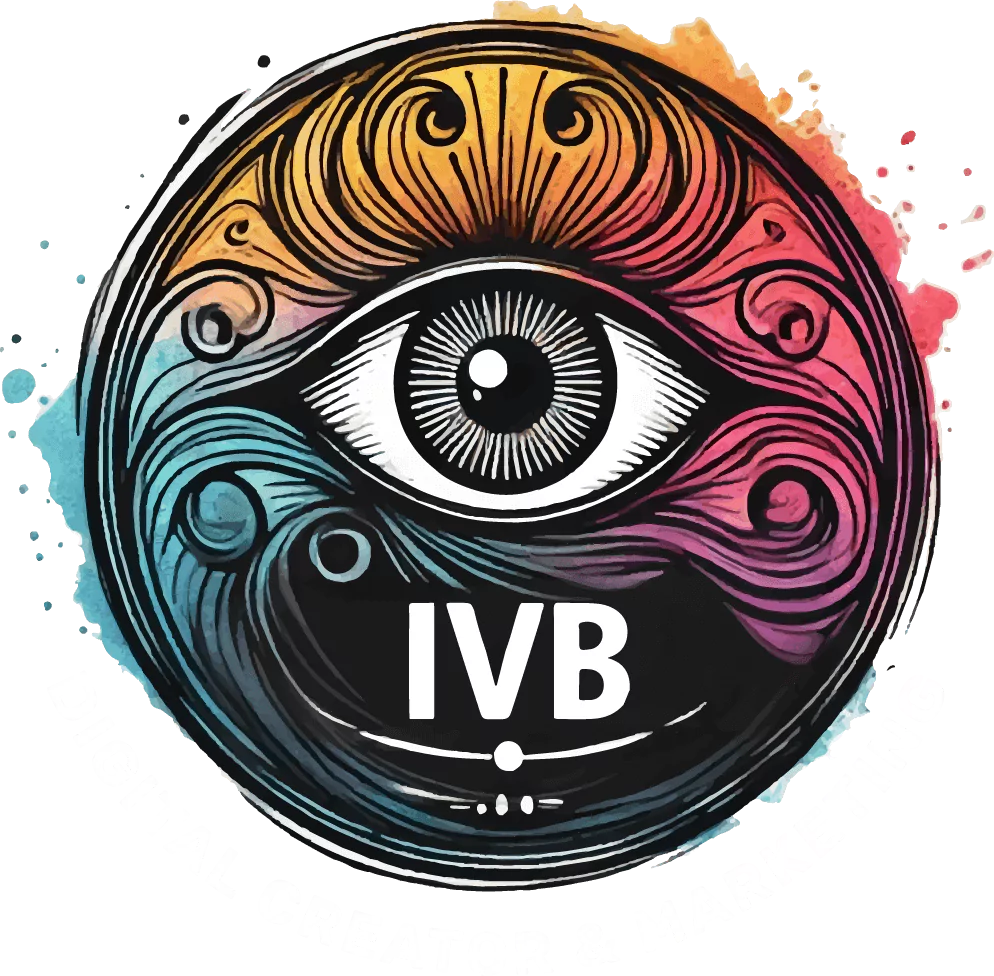 IRIDE Digital Creator & Marketing logo con scritte bianche senza sfondo